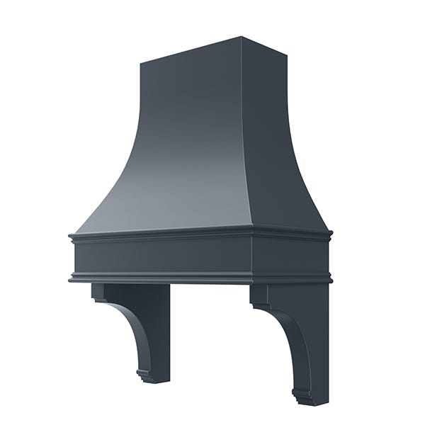 Curved Hood With Corbels