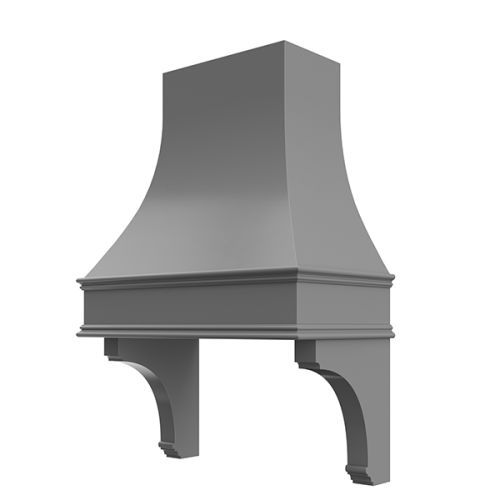 Curved Hood With Corbels