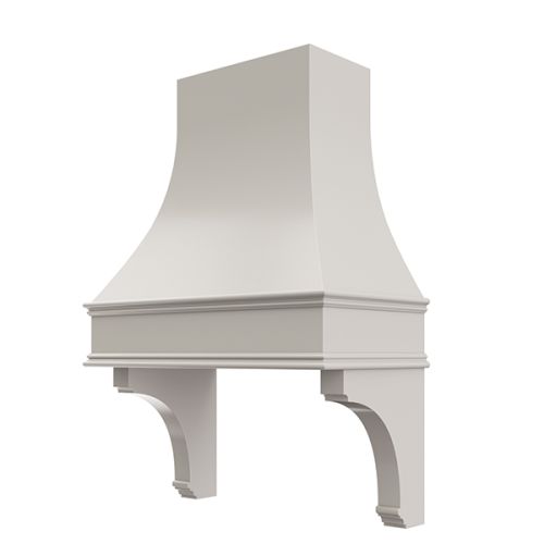 Curved Hood With Corbels