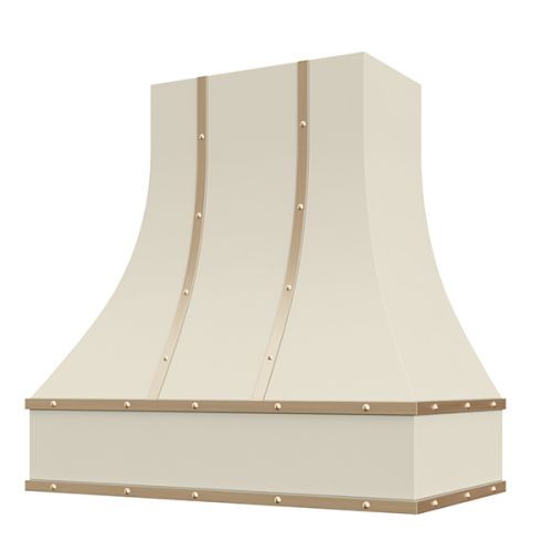 Curved With Brass Strapping & Buttons